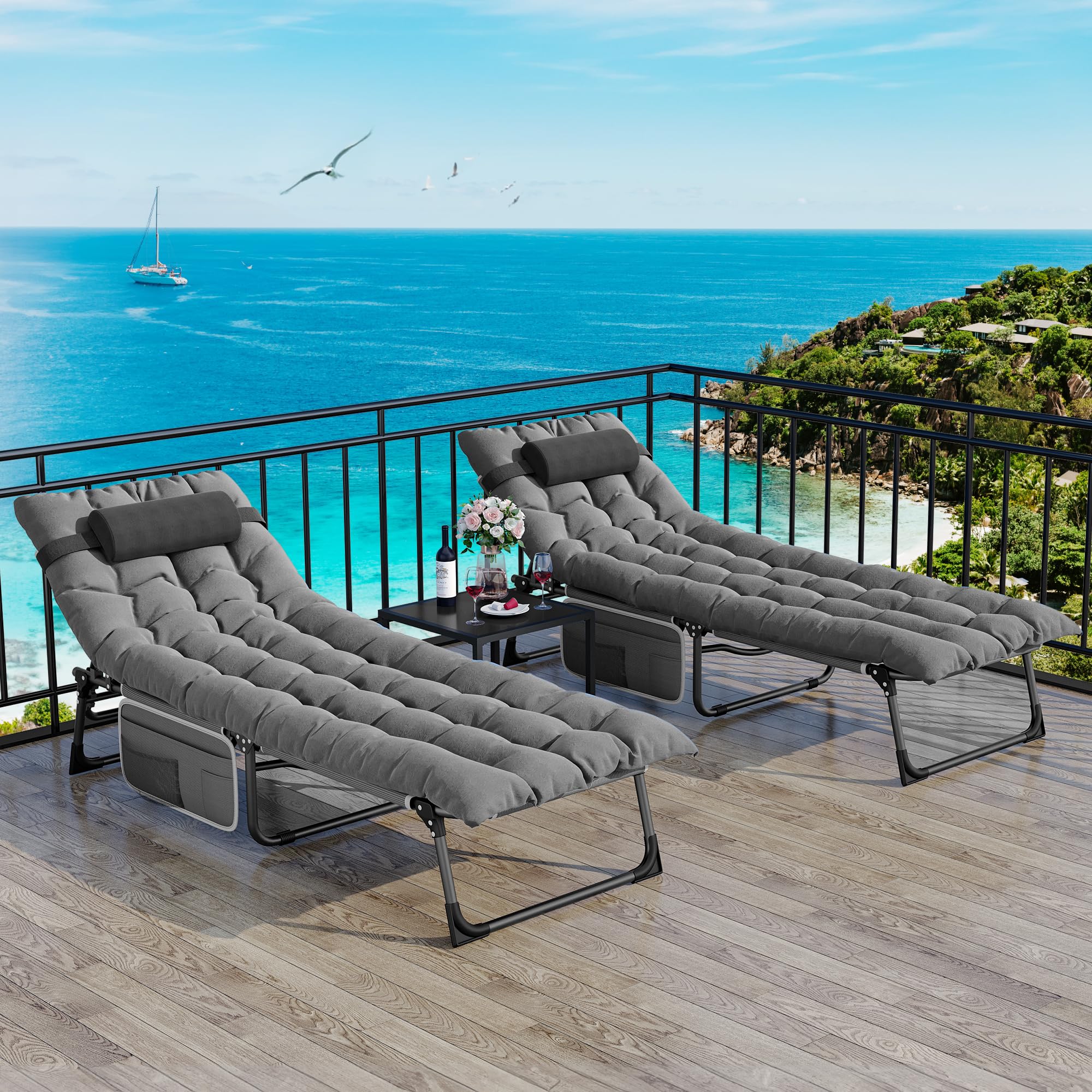 Flat Sun Lounger Flat Reclining Sun Lounger Garden Beach Rest