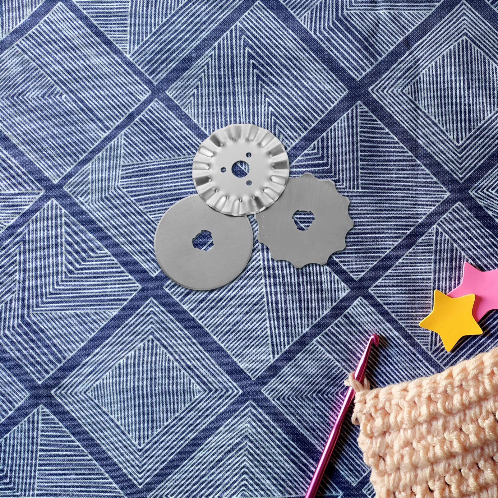 SEWACC 18stücke Teiliges Ersatzklingen Für Rollschneider Hochwertige Rotierende Für Patchwork Und Bastelarbeiten Langlebig Und Präzise