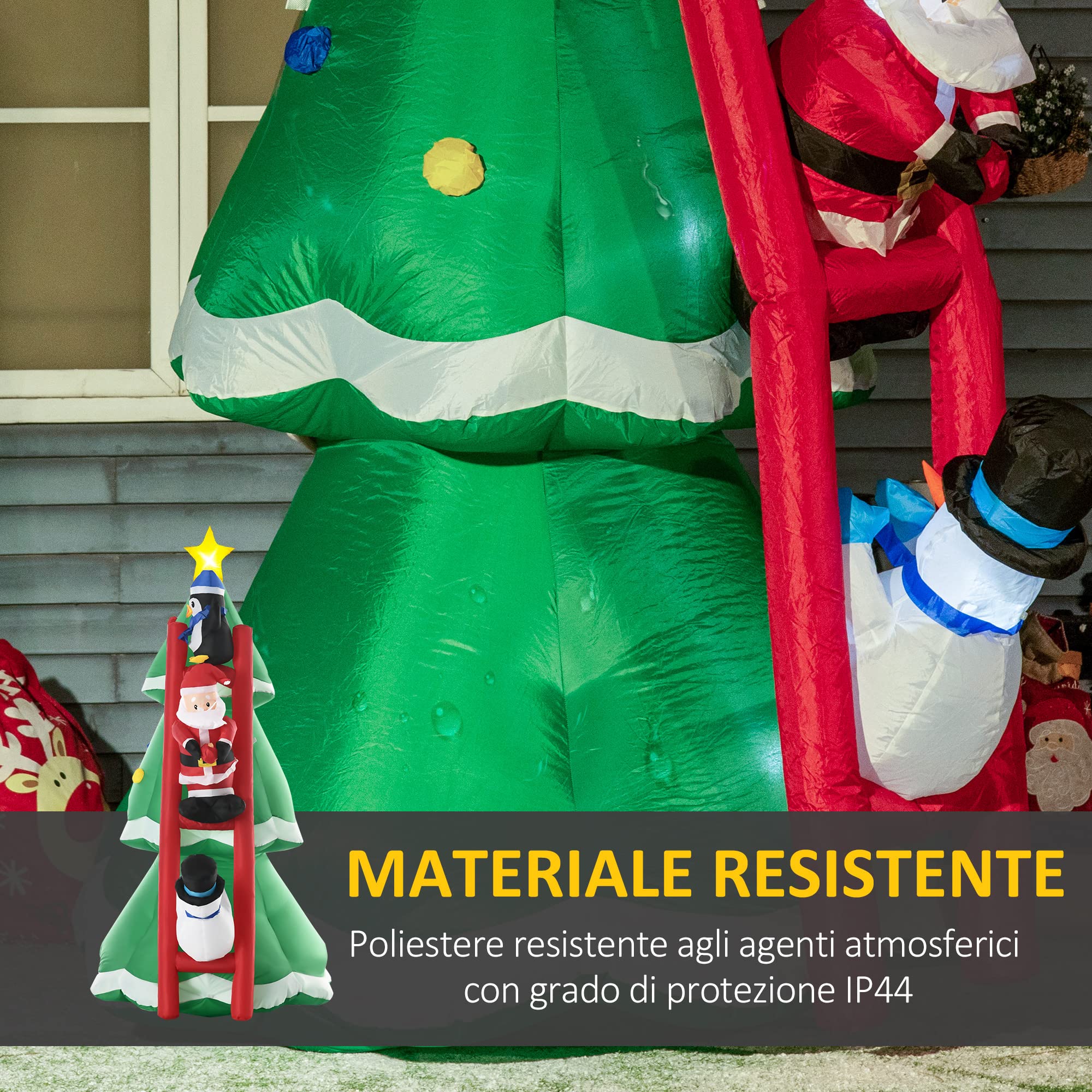 Kerstman Santa H60 cm - Kerstdecoratie voor de woning