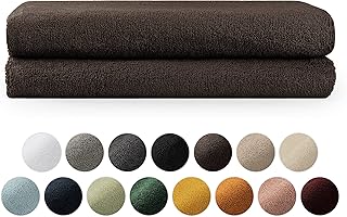 Blumtal - 2 Serviettes De Bain - Serviette De Bain 70x140 - Lot Serviette De Bain Marron - Serviette De Bain Coton - Certifié Oeko-TEX®