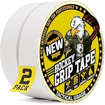 EAGLES Hockey Tape Multipurpose Cloth Tape Roll for Lacrosse Baseball & Softball Bats, Rackets, Pullup Bars, Gardening Tools, Easy Tear Over Grip - Multi Sport Handle Tape - Sports Gift White