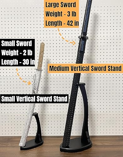 Miniatura 5 de Eforlife Soporte de espada vertical samurái Katana Tanto soporte de exhibición forma de cisne 9.1 in  17.3 in  22.8 in