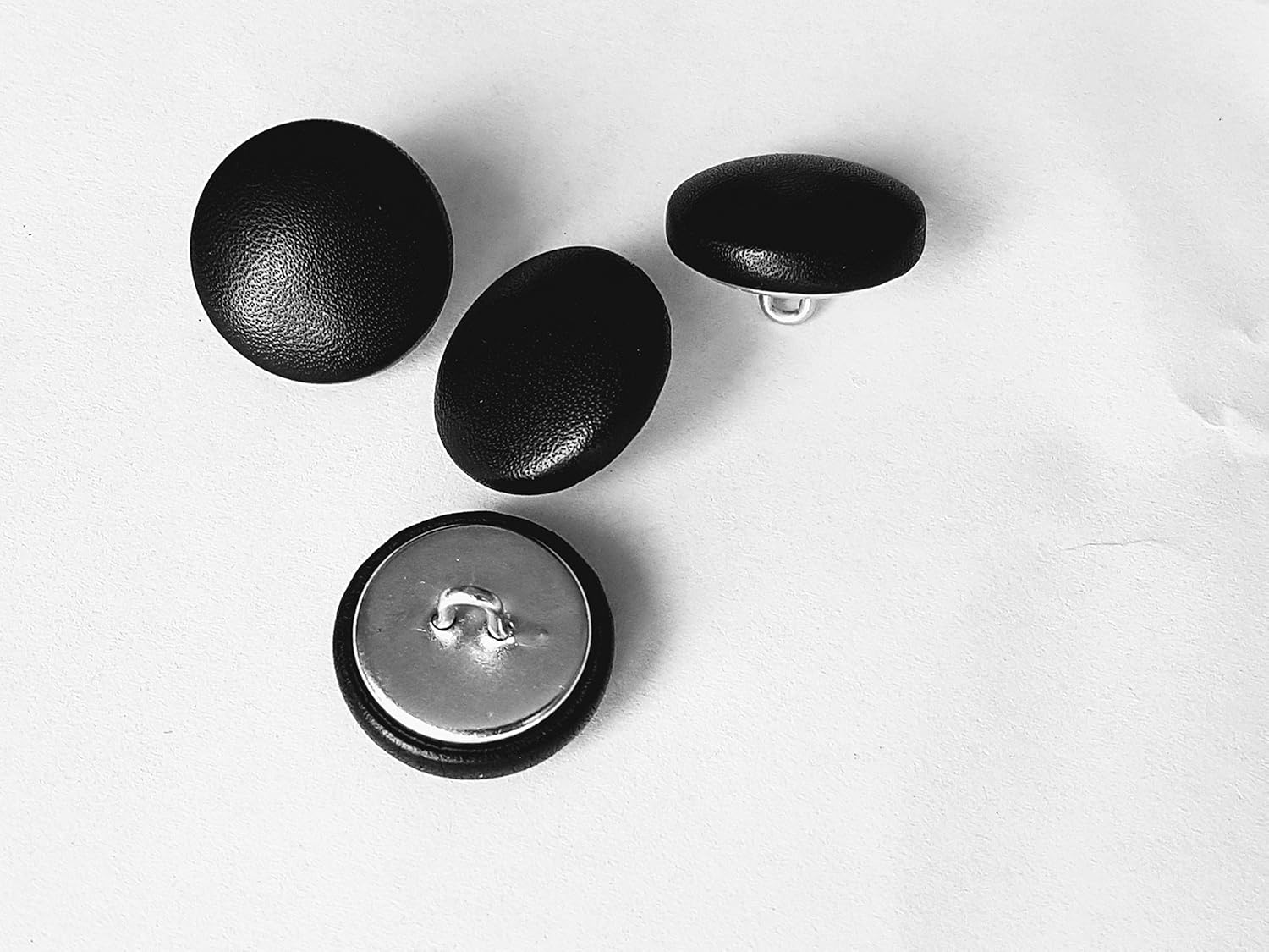 Black Leather Upholstery Buttons 4 x 19mm / 3/4" Amazon.co.uk Home