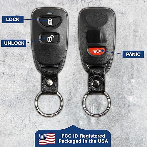 Miniatura 5 de KeylessOption Llavero de coche con control remoto de entrada sin llave con correa de repuesto para Tucson OSLOKA-850T