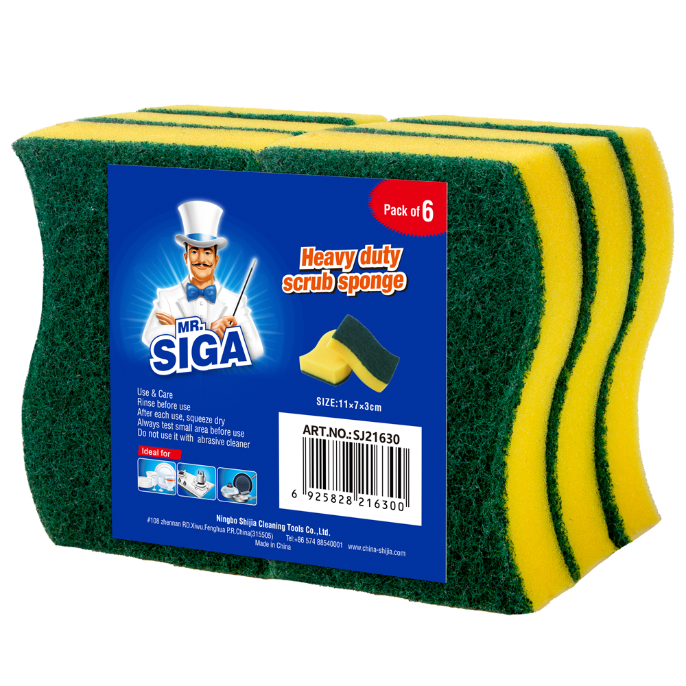 6 MR+SIGA+Heavy+Duty+Scrub+Sponge