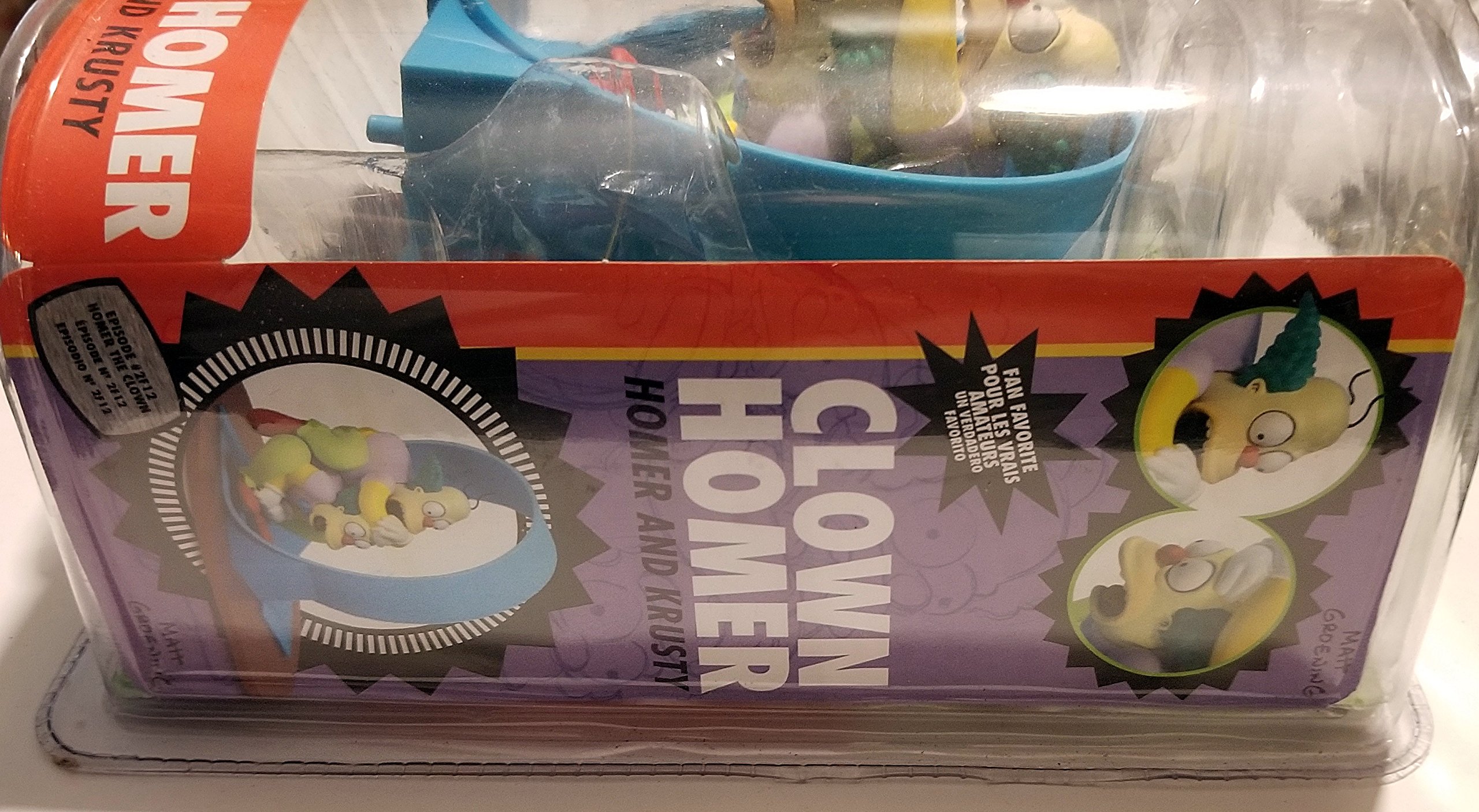 Figurine Simpsons Série 2 - Clown Homer (Homer & Krusty) 15 Cm - Mac Farlane 2007