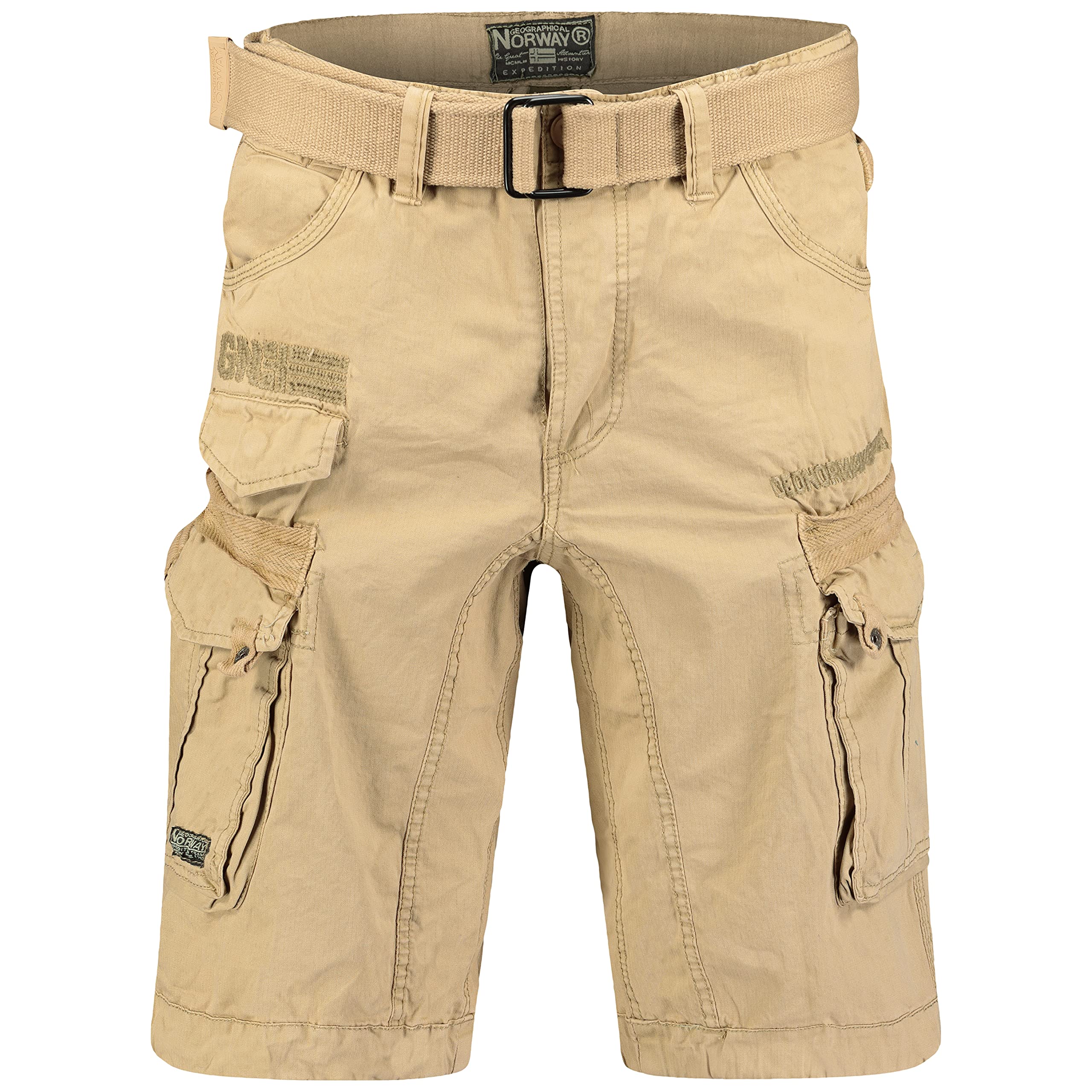 Geographical Norway Men's Beige Bermuda Shorts Parasol Color:, Size Pants:l