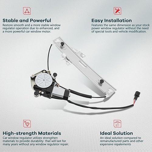 Miniatura 39 de Elevalunas eléctrico Trasero izquierdo Lado del conductor con motor se adapta a 2008-2012 para Ford Escape 2008-2011 para Mercury Mariner 2008-2011