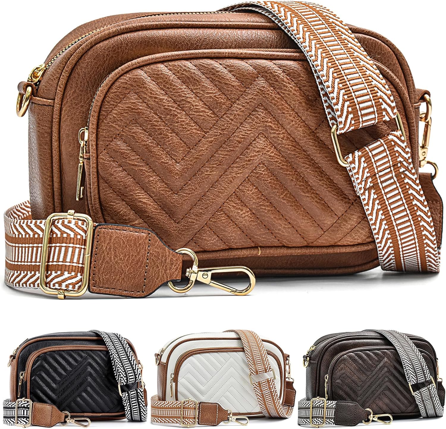 Crossbody Bags for Women Quilted Crossbody Bags Crossbody Purses Trendy Small Shoulder Bag with Wide Strap Crossbody Bags for Women Quilted Crossbody Bags Crossbody Purses Trendy Small Shoulder Bag with Wide Strap