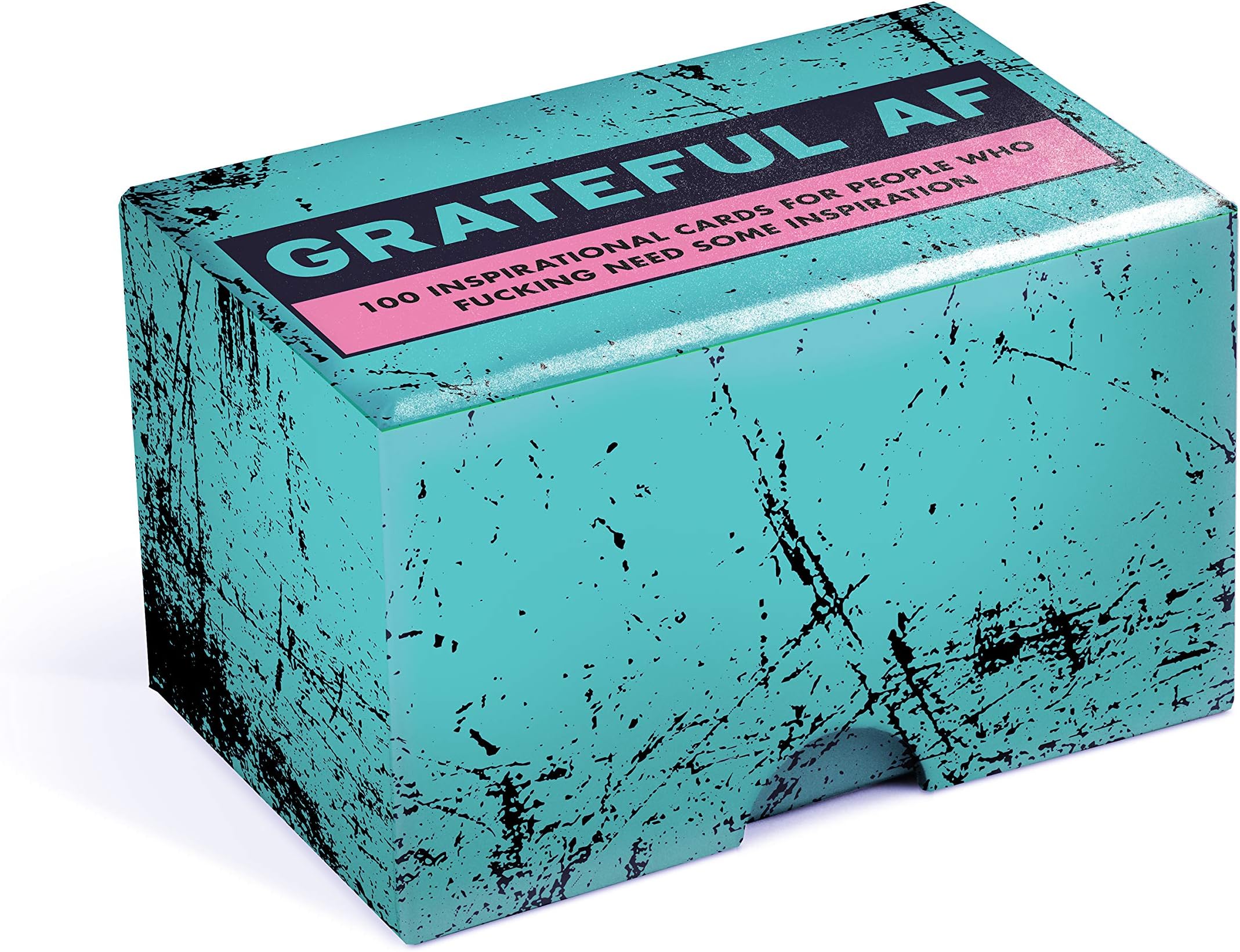 Knock Knock Grateful Card Deck by Roxan McDonald, 100 Sweary Affirmation Cards