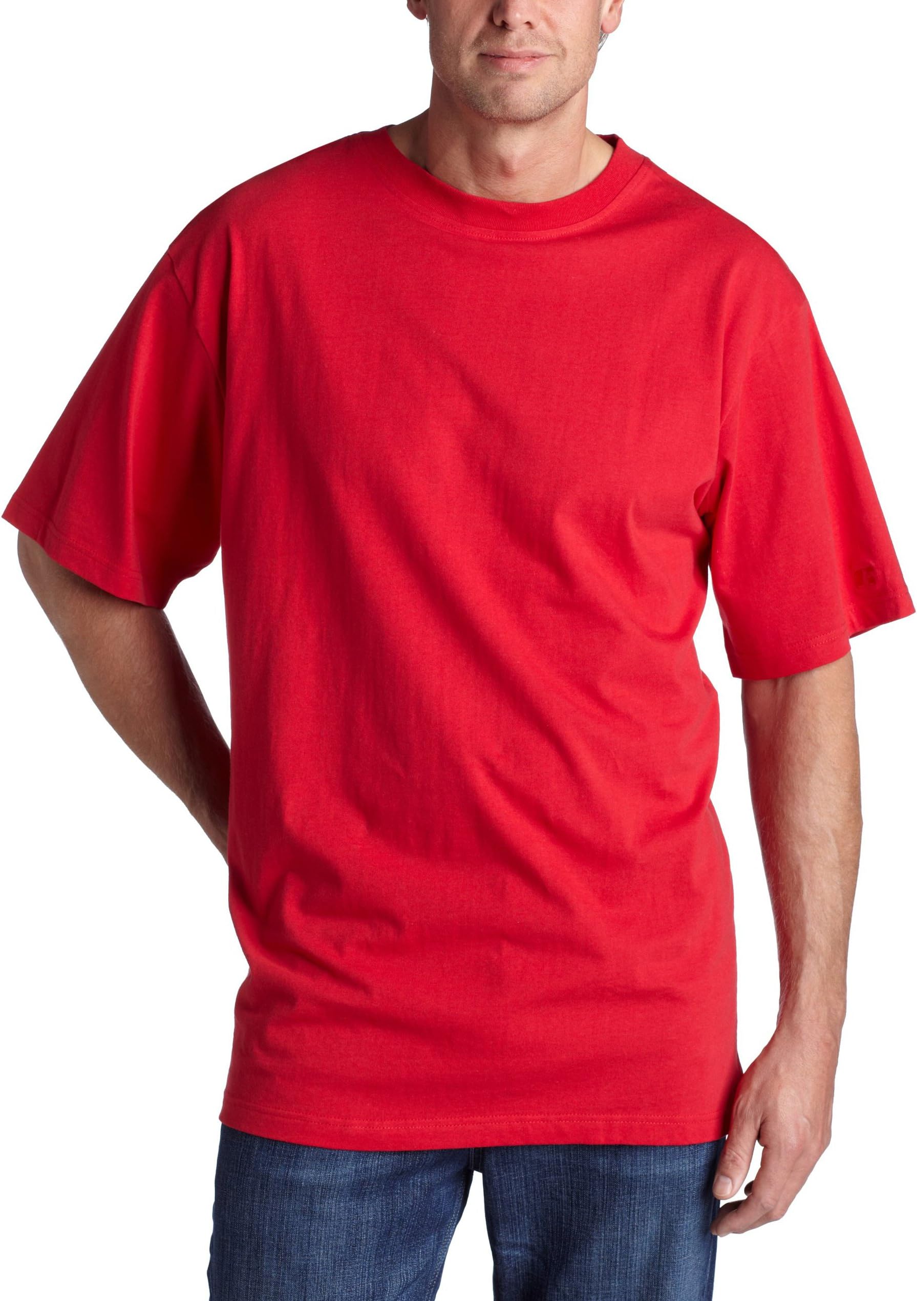 Russell Athletic Men's Big & Tall Basic Short Sleeve Solid Crew Neck T-Shirt