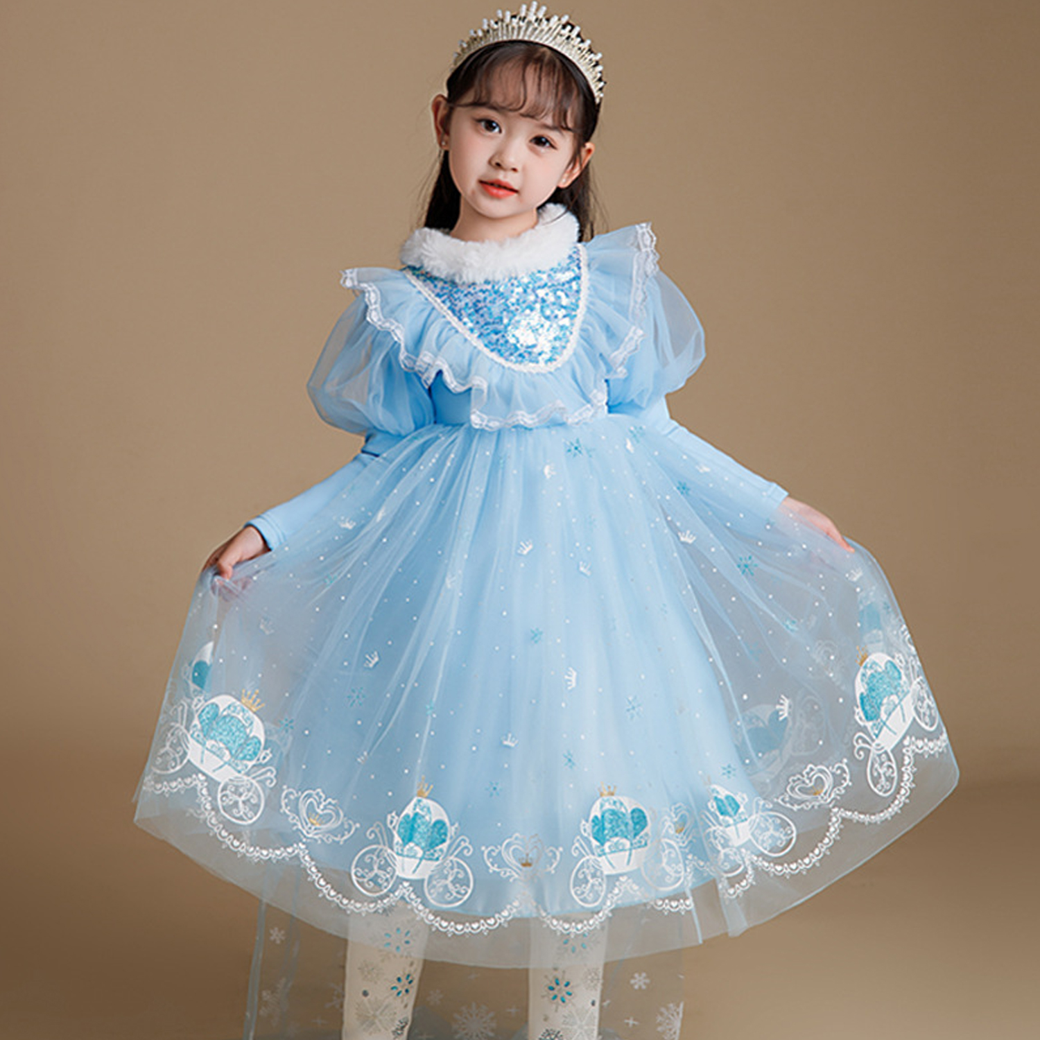 Amazon.co.jp: [Agture] アナと雪の女王風 ドレス 子供 エルサ風  