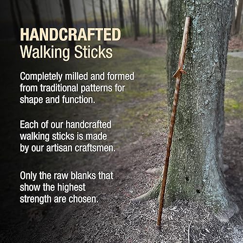 Miniatura 5 de Brazos - Bastón de senderismo para hombre y mujer, hecho a mano con madera ligera
