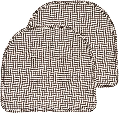 Miniatura 147 de Sweet Home Collection - Cojín de espuma viscoelástica para silla, con capitoné, parte trasera de goma antideslizante, en forma de U, de 17 x 16