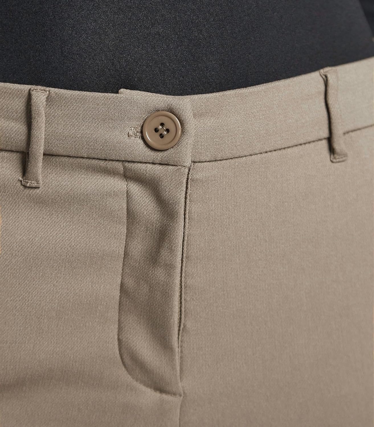 SANDY & SID Cropped Pants for Women Petite Small Size Mid Waist Slim Fit Work Pants Stretch Trousers Slack Casual Office Wear - Image 4