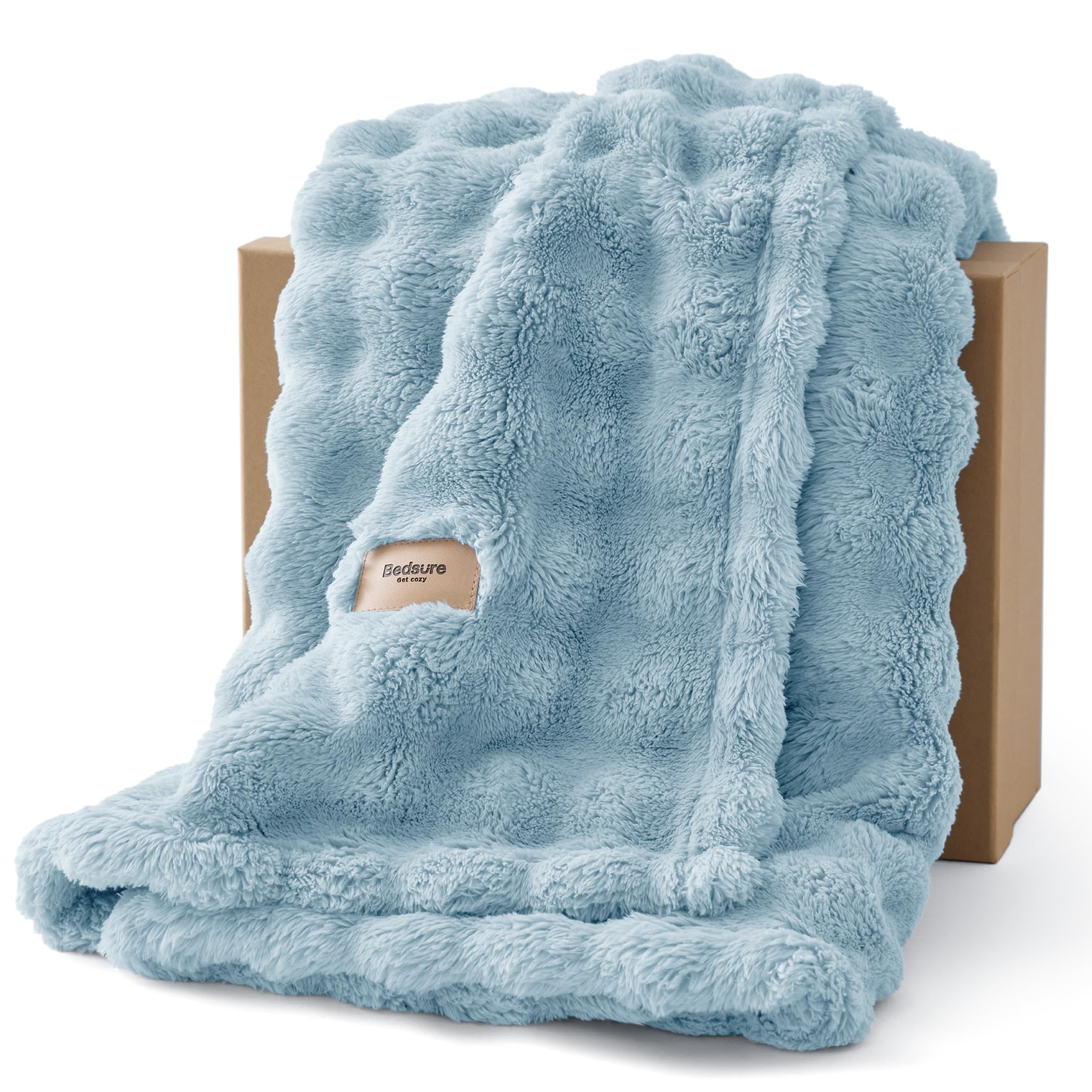 Bedsure 3D Fleece Bubble Blanket - blankets and throws | Mubboo