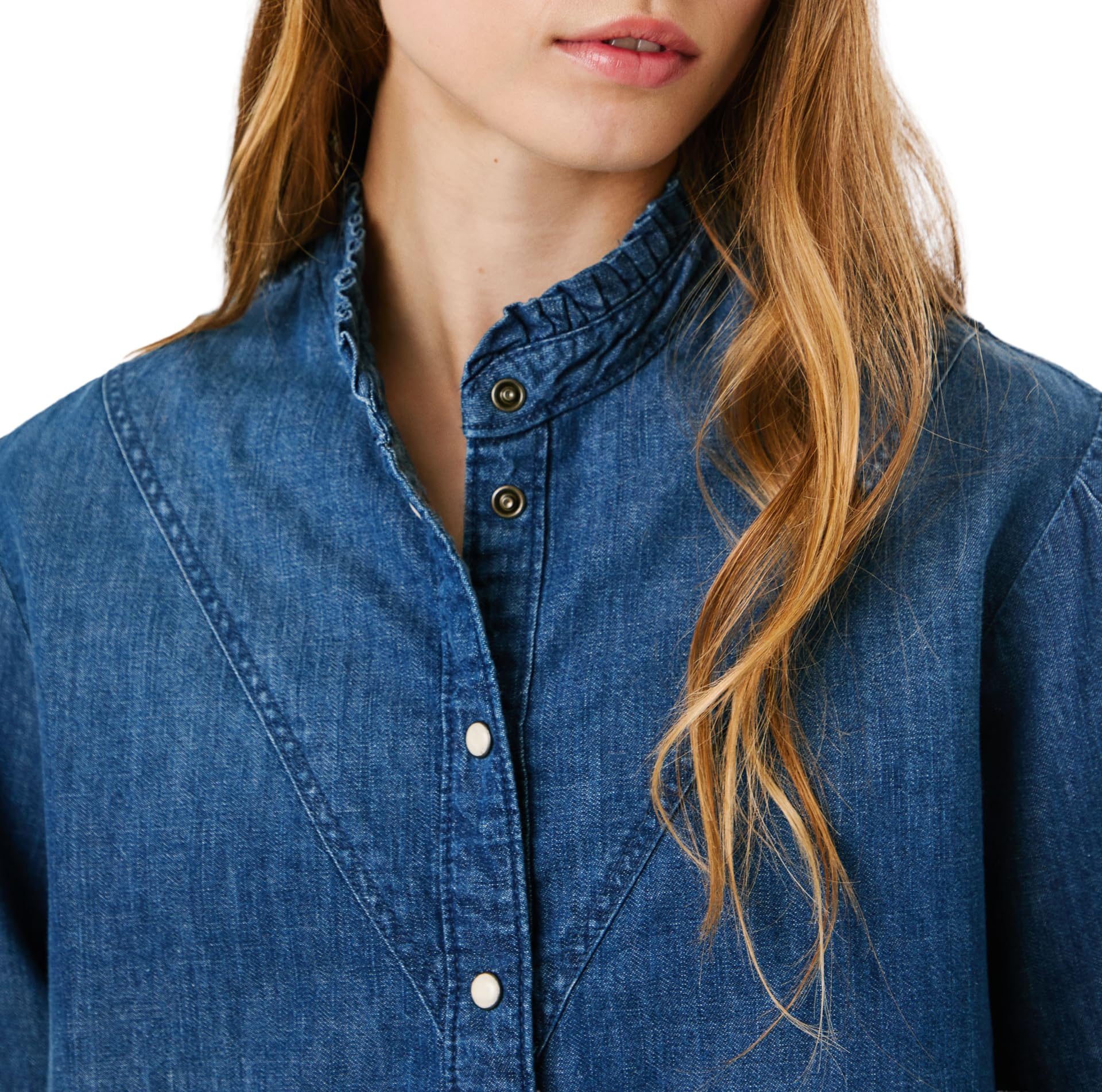 Pepe Jeans Regular Denim Blouse Camicia Donna (Pacco da 1)
