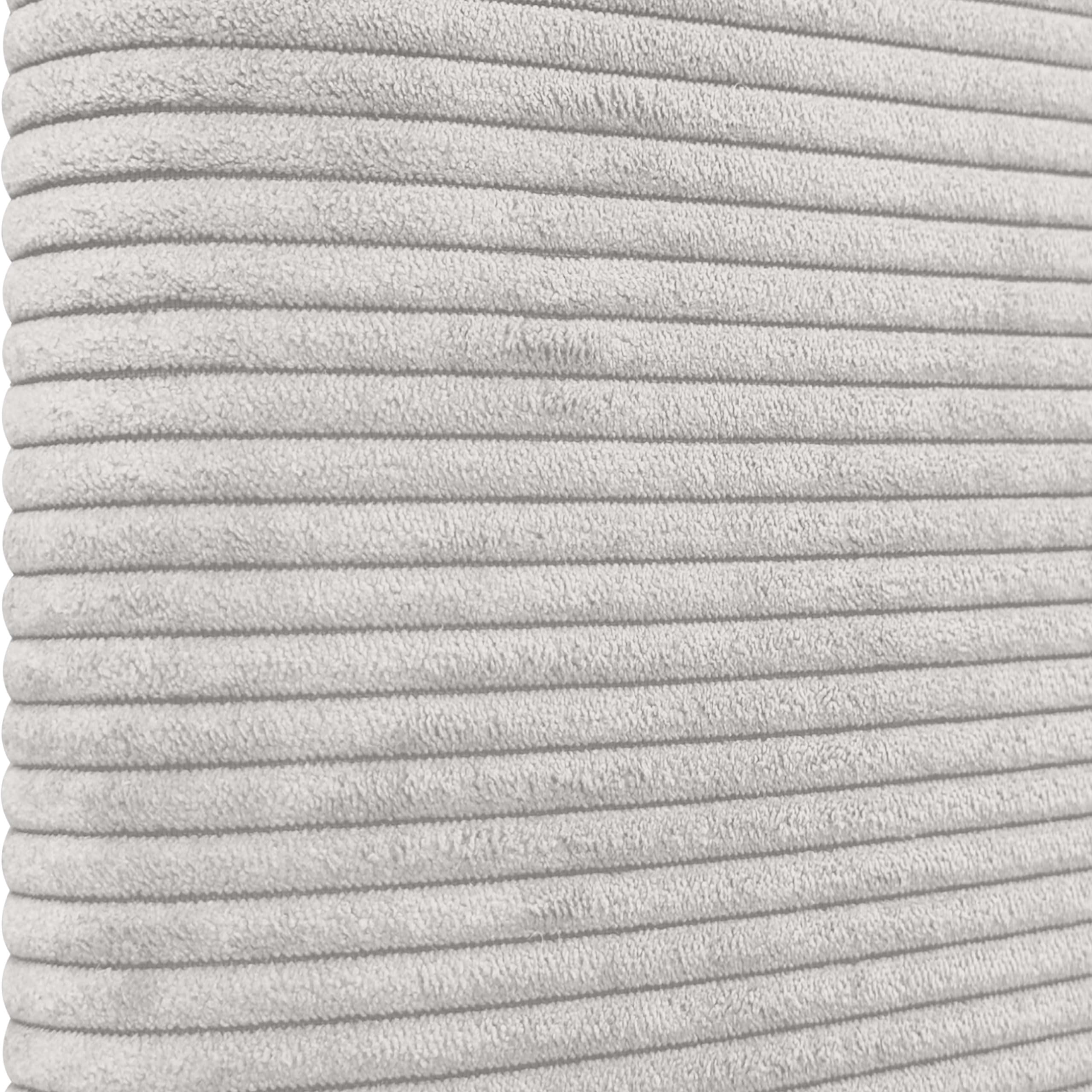 DHOME Cabecero Tapizado Liso Curvo Pana Premium 70cm Altura para Pared Acústicos Cabeceros Absorbentes Cabezal Cama Dormitorio (Blanco Hueso, 145cm)