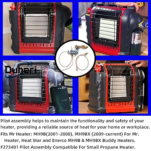 Miniatura 4 de Asamblea piloto 73404 F273401 para calentador portátil MH9B MH9BX MH18B de Buddy y Dewalt pequeño calentador de propano