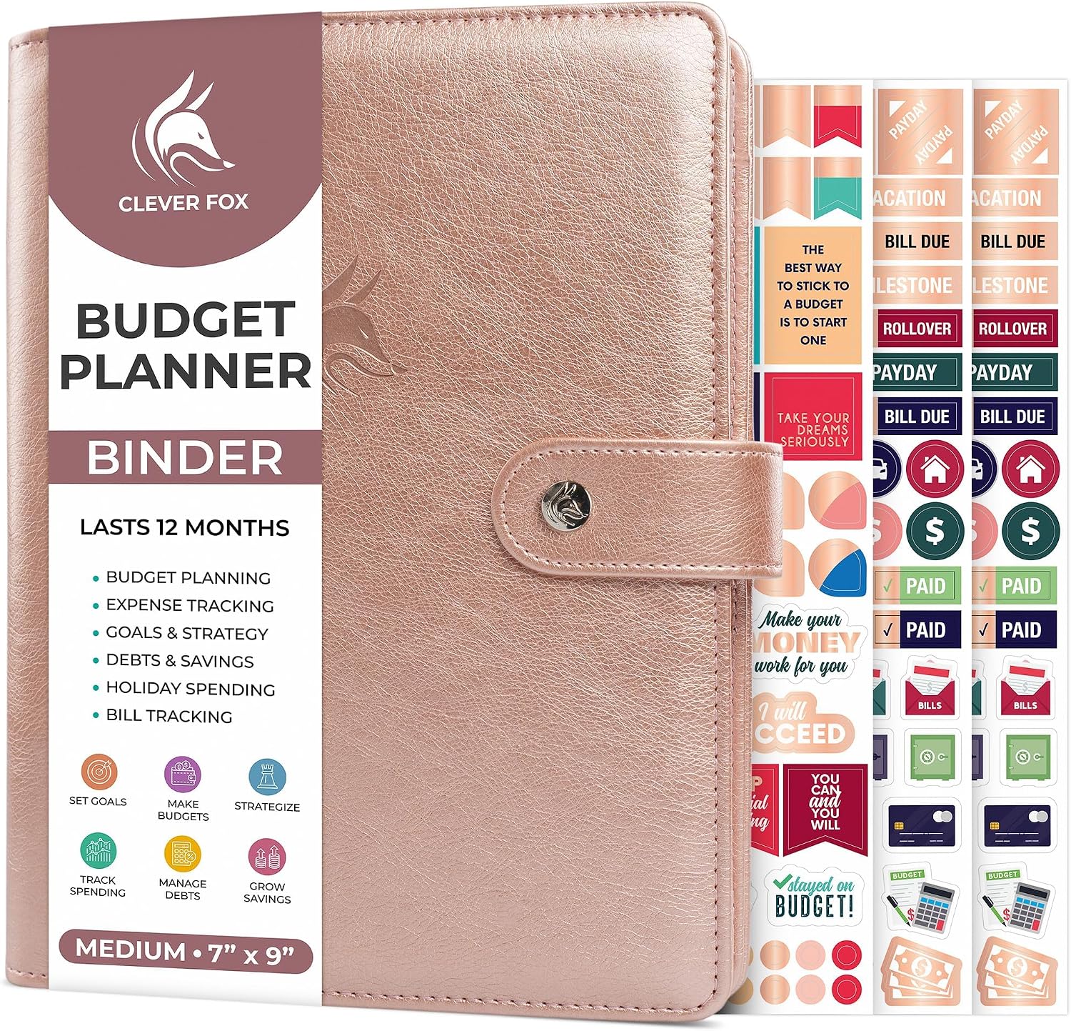 Clever Fox Budget Planner Binder – Monthly Financial Organizer Book ...