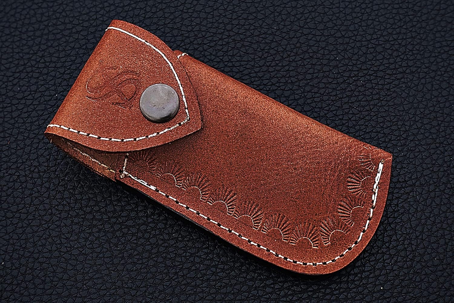 Smart & Sharp Custom Handmade Damascus Steel Fish Knife/Folding Knife/Pocket Knife SS-17370(Brass Engraved Handle)