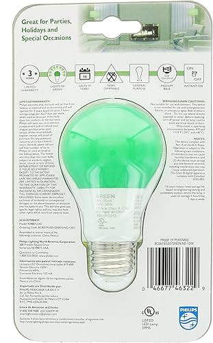 Miniatura 2 de Philips Bombilla LED de base media A19 equivalente a 60 vatios equivalente a 8 vatios