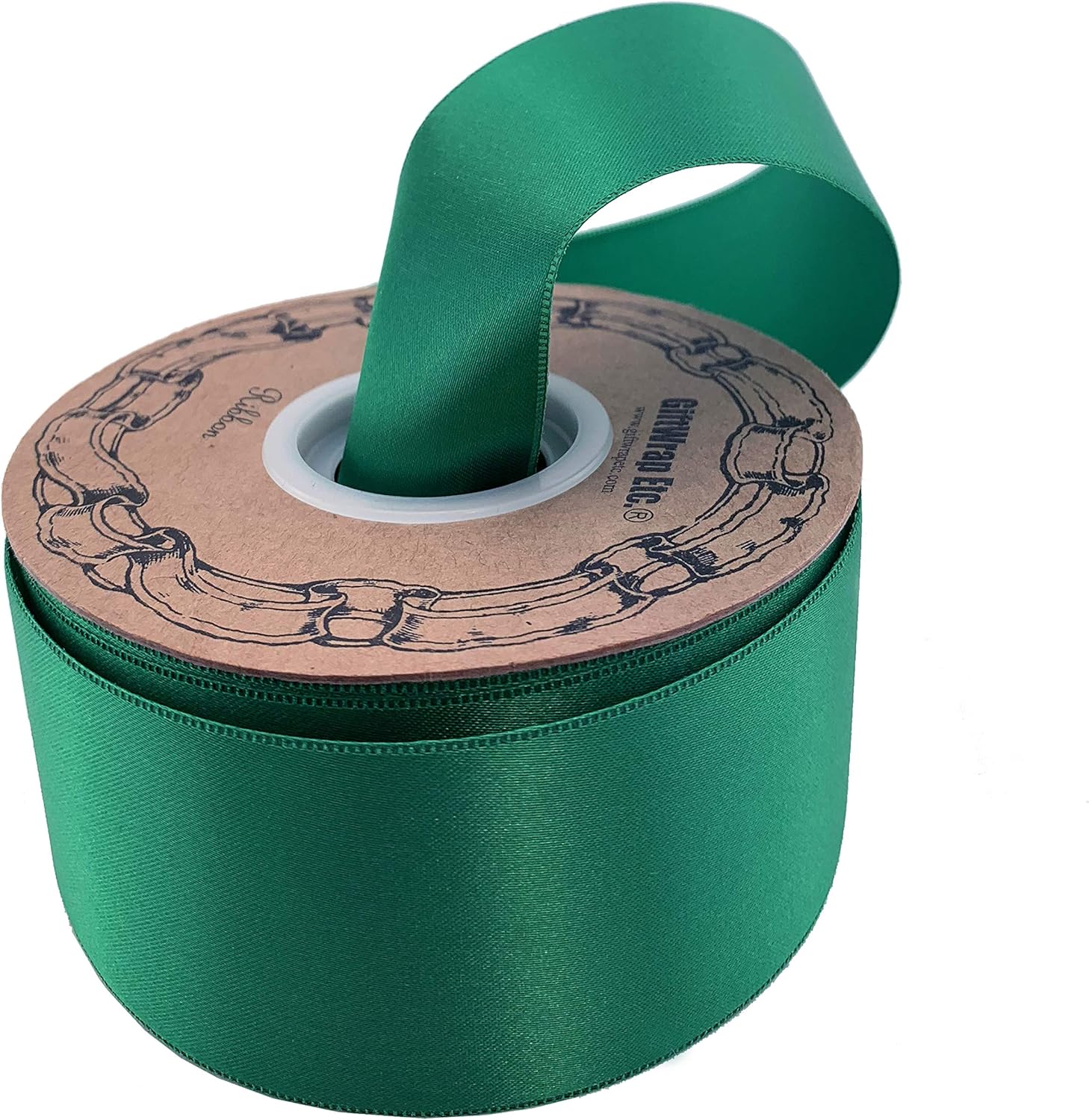 Amazon.com: Emerald Green Satin Fabric Ribbon - 2