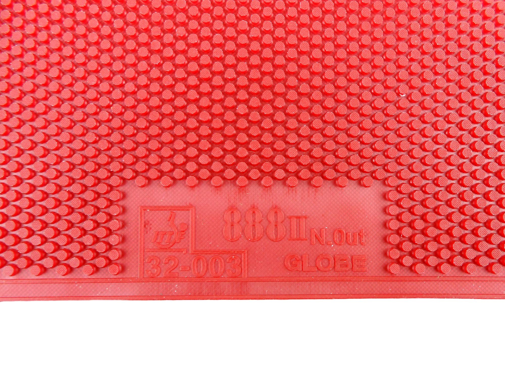 Globe 888 II (888-II) Half-Long Pips-Out Table Tennis pingpong Rubber (red, 1.5mm)