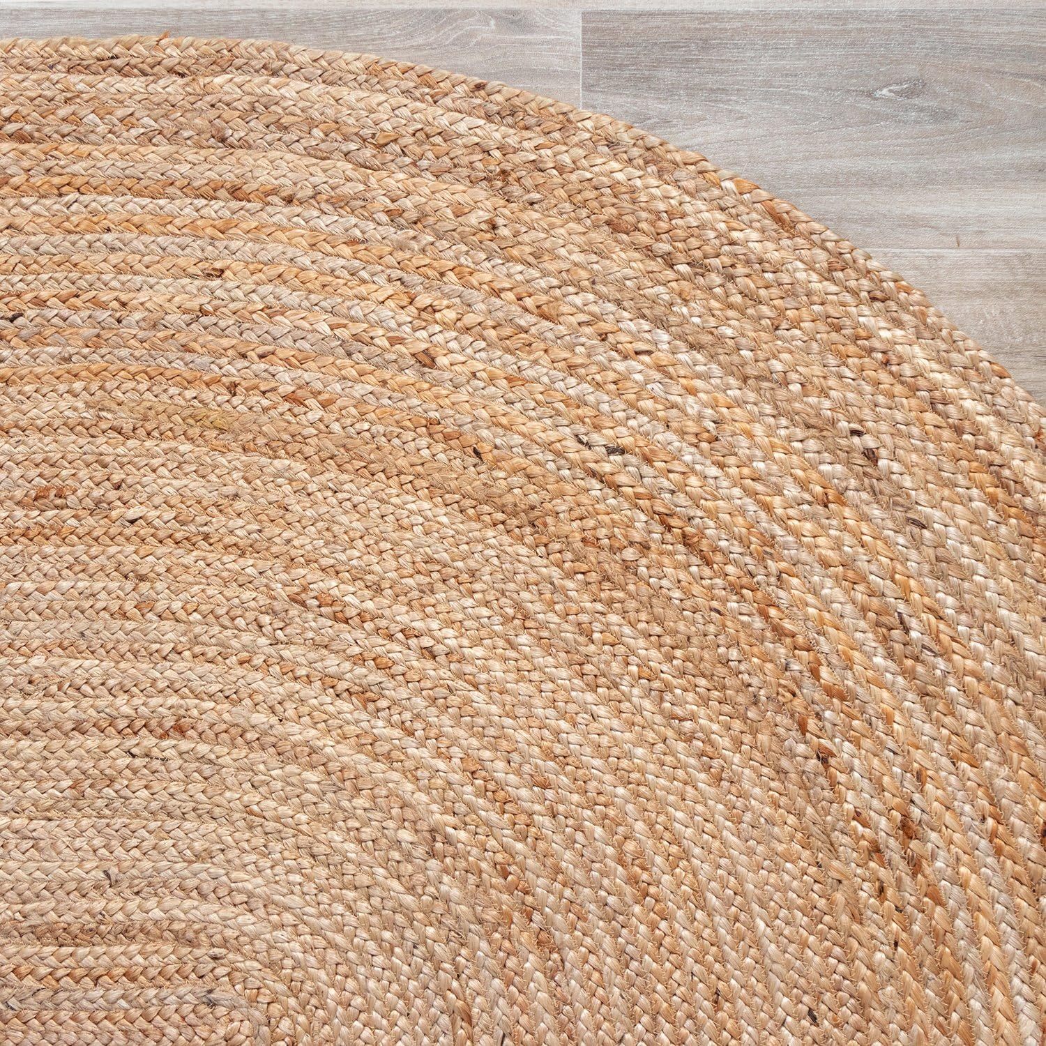 FRAAI | Home & Living Tapis de Salon en Jute - Fair Ovale Naturel - 100x152cm - Poil Court - Ovale - Jute