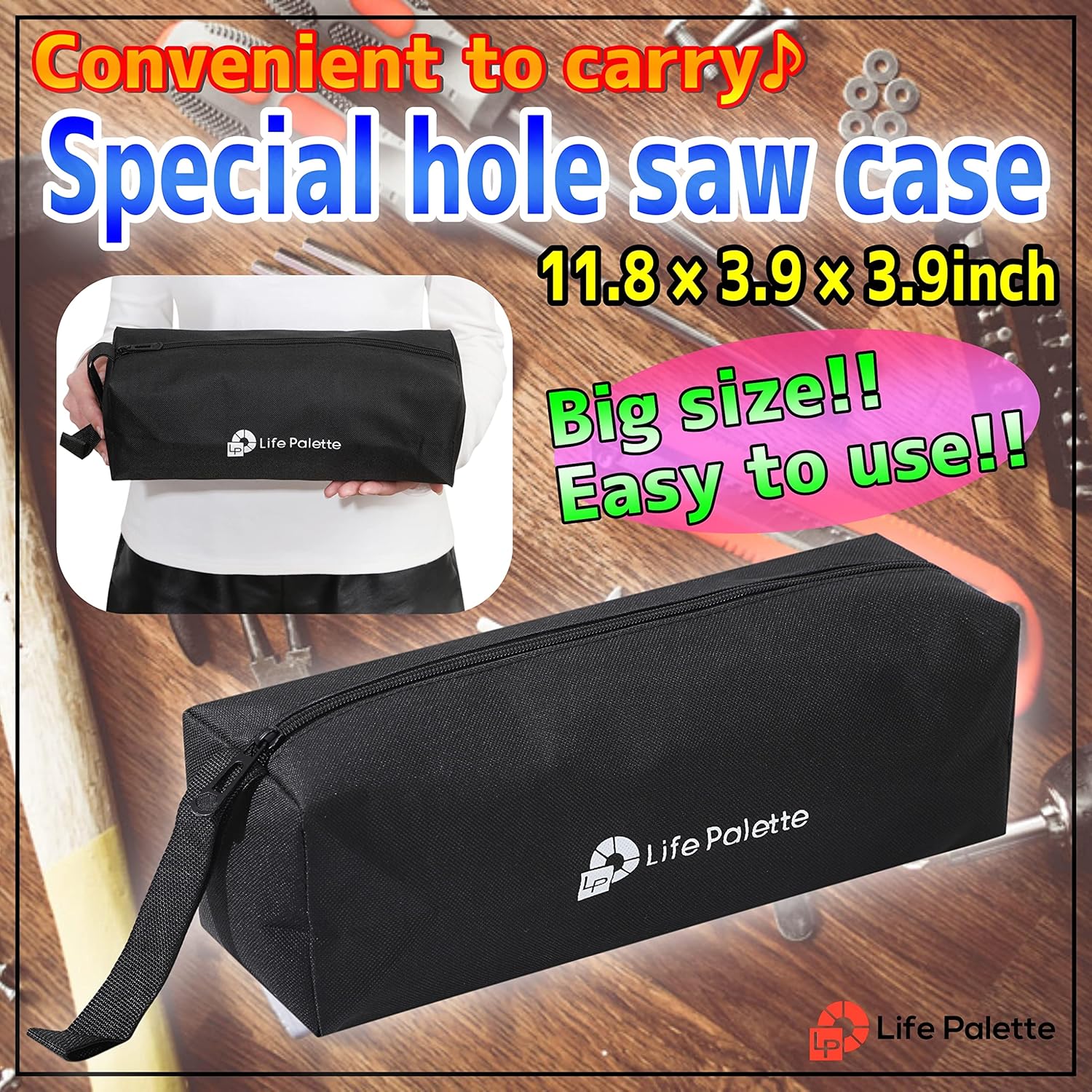 Life Palette Hole Saw Kit Drill Hole Cutter Set with Hole Drill Bits for SDS Plus Hammer Drills Circle Drill Bits Hole Saw Set for Concrete Brick Cement Stone Wall (5, 30mm,35mm,50mm,75mm,100mm)