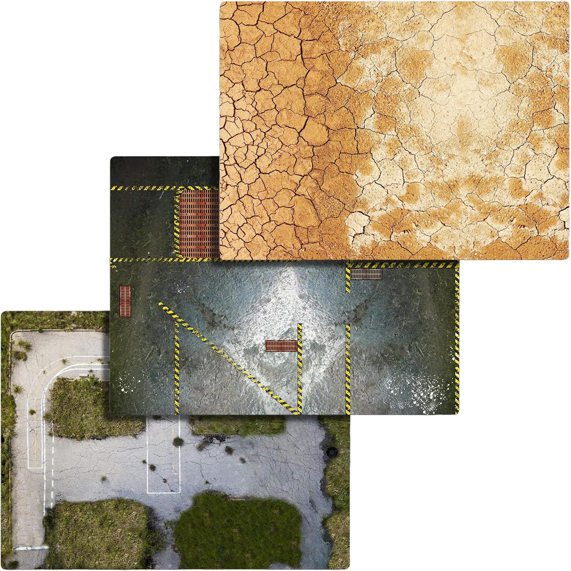 Game Mat Compatible with Warhammer 40k Kill Team - 22 x 30 Killteam Table Top Role Playing Mat Game Board for Warhammer Starter Set or Advanced Players - Durable Matte Finish Lays Flats - (3-Pack)
