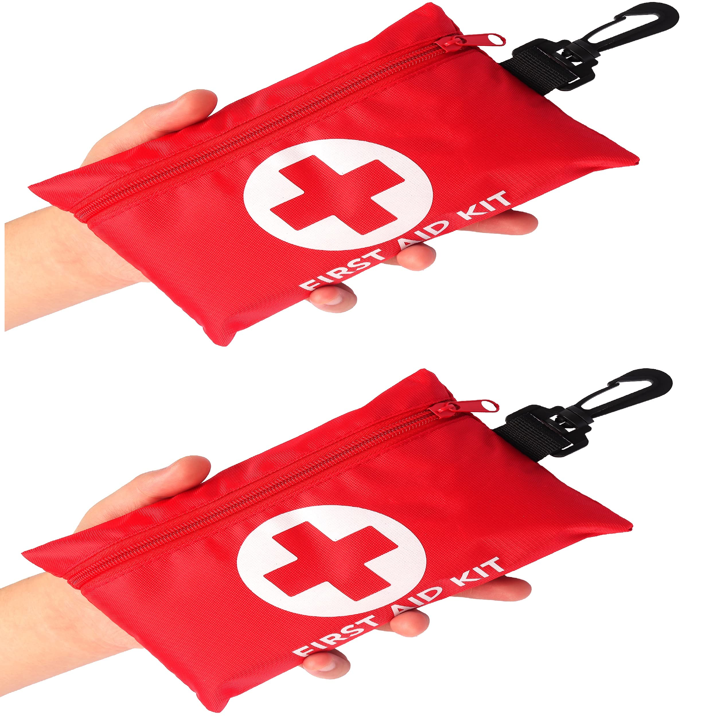 Galaxylense 128 Pcs First Aid Kits Small for Survival Emergency Trauma Military Tactical Medical School Office Home Hunting Camping Hiking Traveling Fishing IFAK EMT Bag 2 Packs