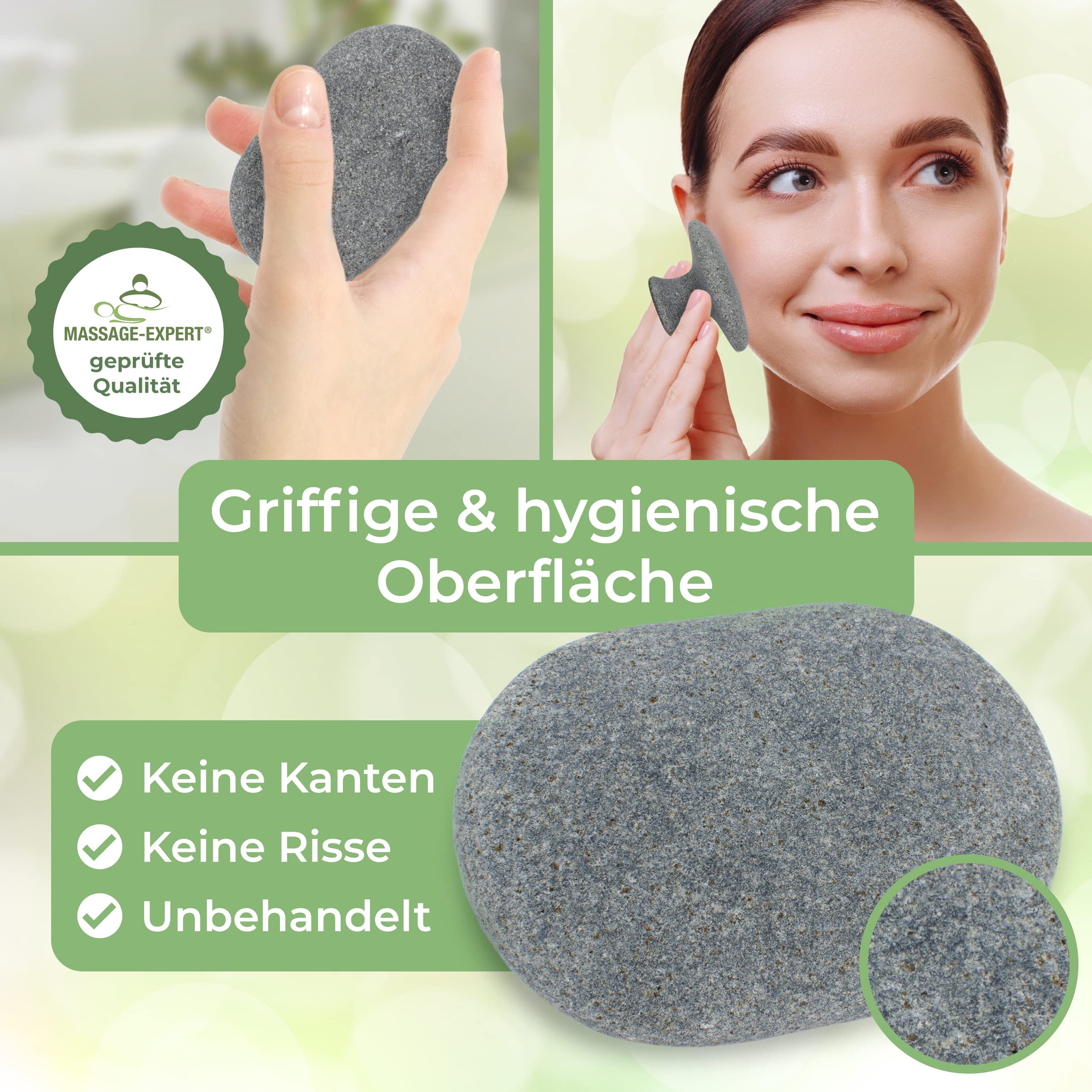Hot Stone Massage Set PROFI mit 52 Hot Stones aus zertifiziert echtem Basalt für viel Wärme