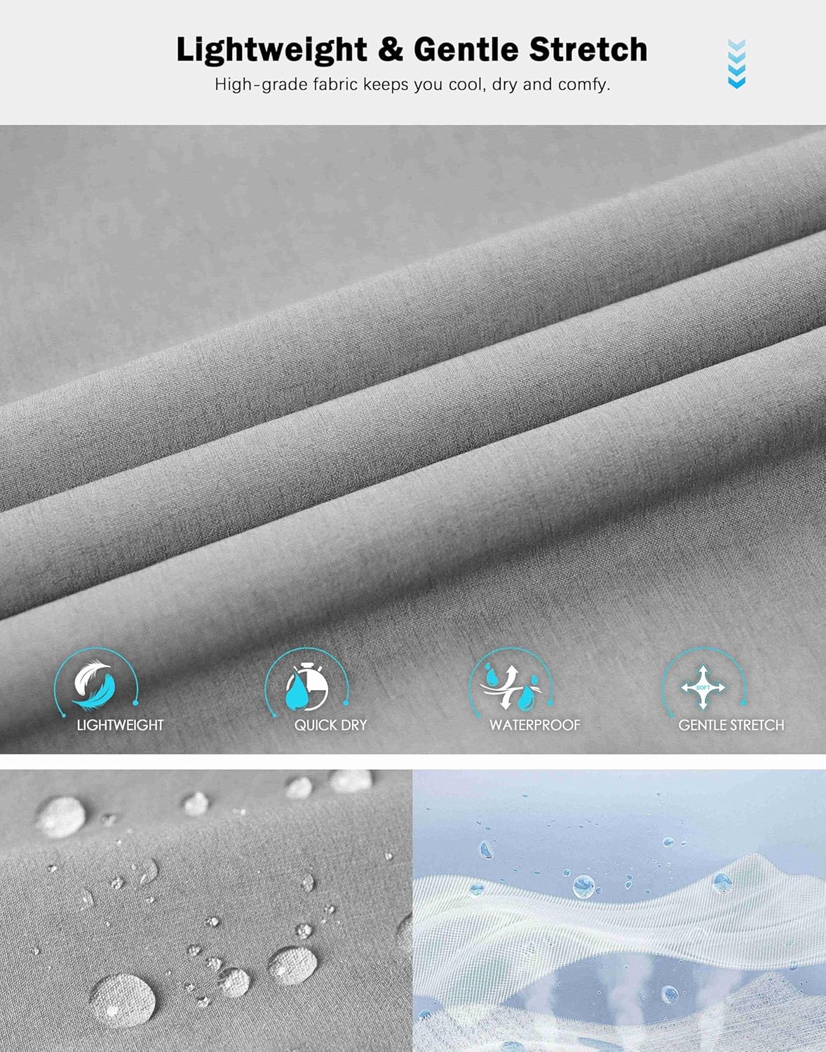 G Gradual Mens Golf Pants Stretch Dress Casual Pants 30"/32"/34" Lightweight Work Travel Slacks for Men with 4 Pockets - Image 5