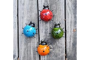 Adorable Ladybug Metal Wall Art: A Vibrant Addition to Your Outdoor Decor