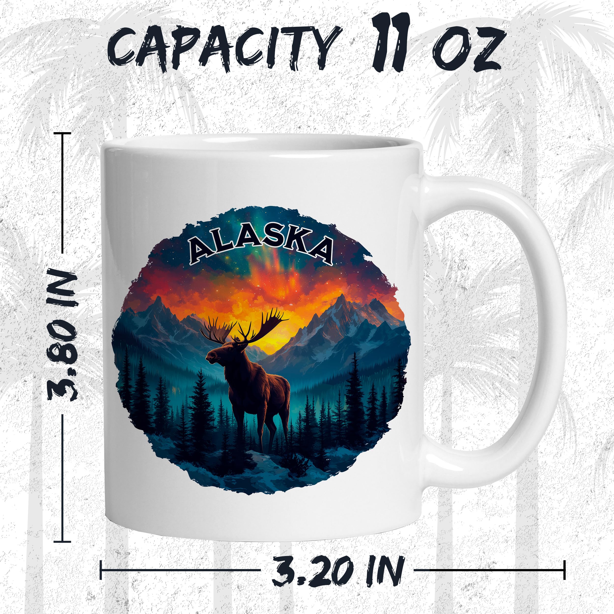 Amazon.com: Alaska State Ceramic Coffee Mug 11oz Last Frontier - Tea Coffee  Mug with Comfortable Grip - Unique Travel Gift Cup for Office or Home -  Vibrant Long-Lasting Print ID44991 : Home