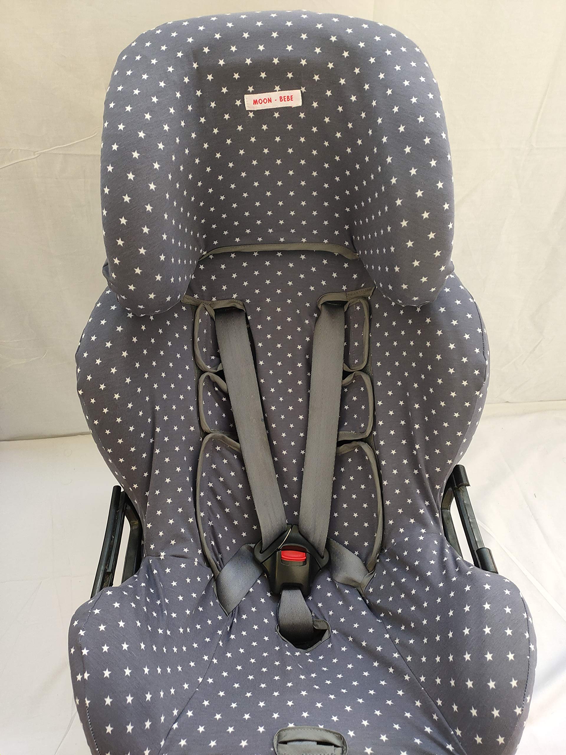moon-bebe Funda para silla de coche Klippan Kiss 2 Y KLIPPAN PLUS (GRIS)