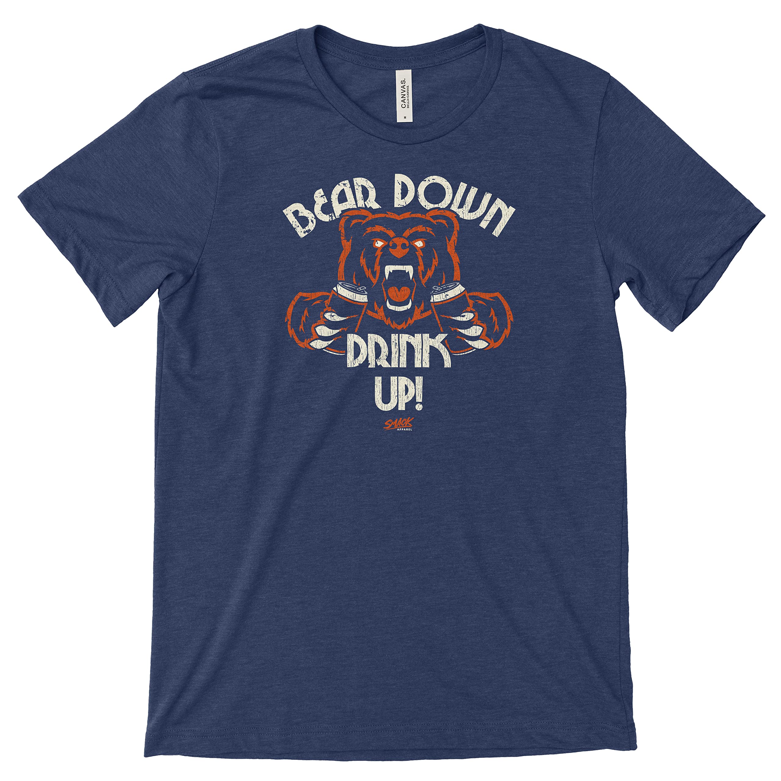Smack Apparel Bear Down Drink Up! T-Shirt for Chicago Football Fans (SM-5XL)