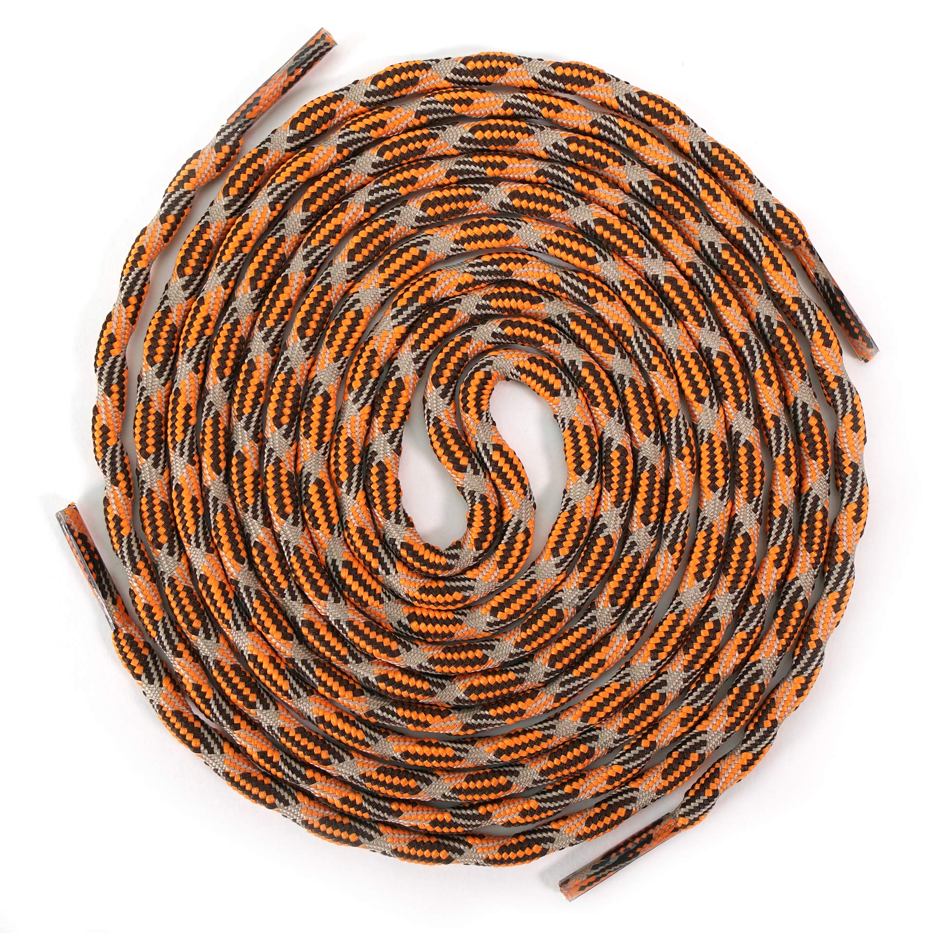 SOUTHWESTERN ROCKWEAR (2 PAIR) Non Slipping Hiking Boot Laces Heavy Duty Round Laces, Work Boots & Hiking Shoes.