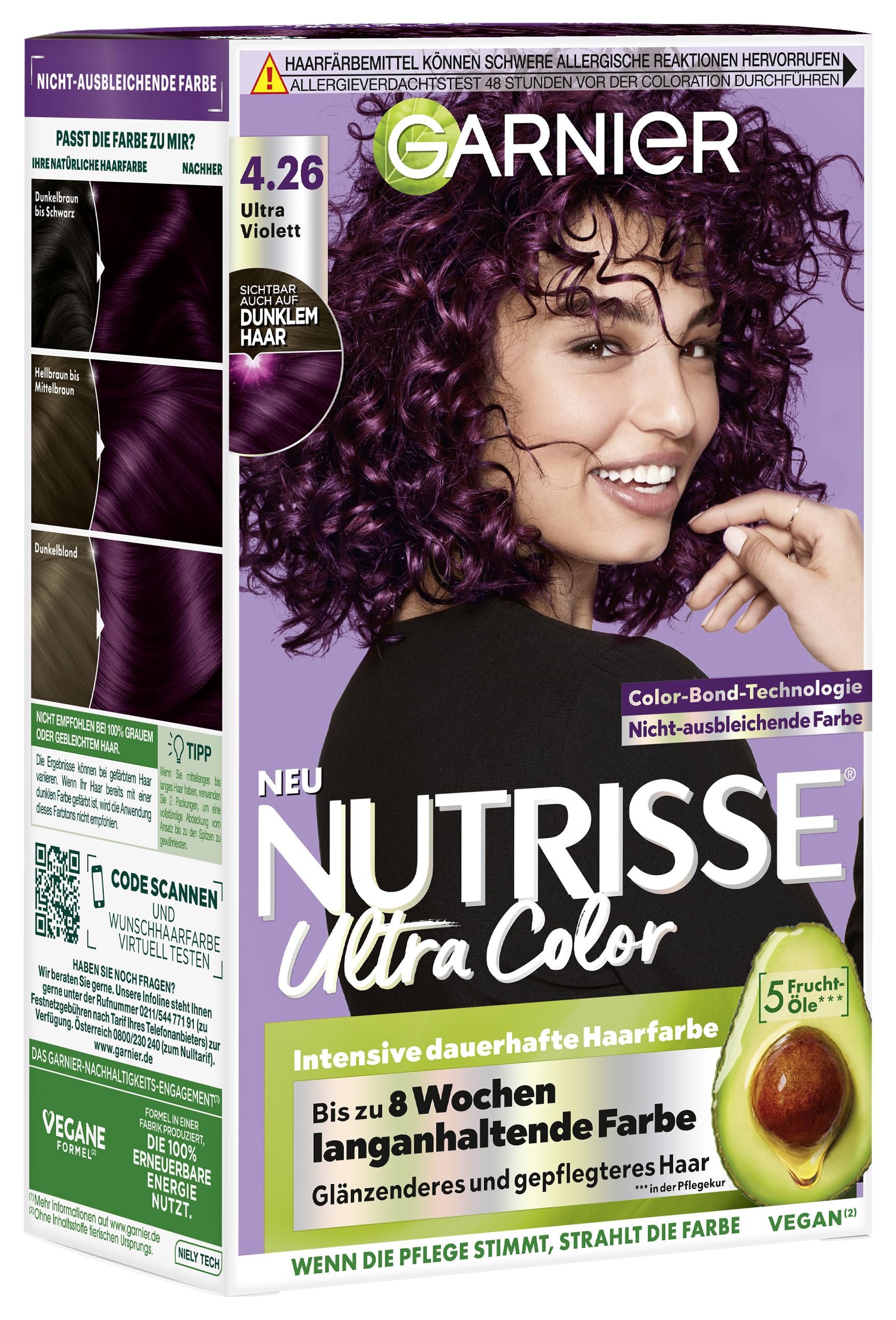Garnier Haarfarbe Farbsensation Intensive Dauerhafte 4.26 Ultra Violett