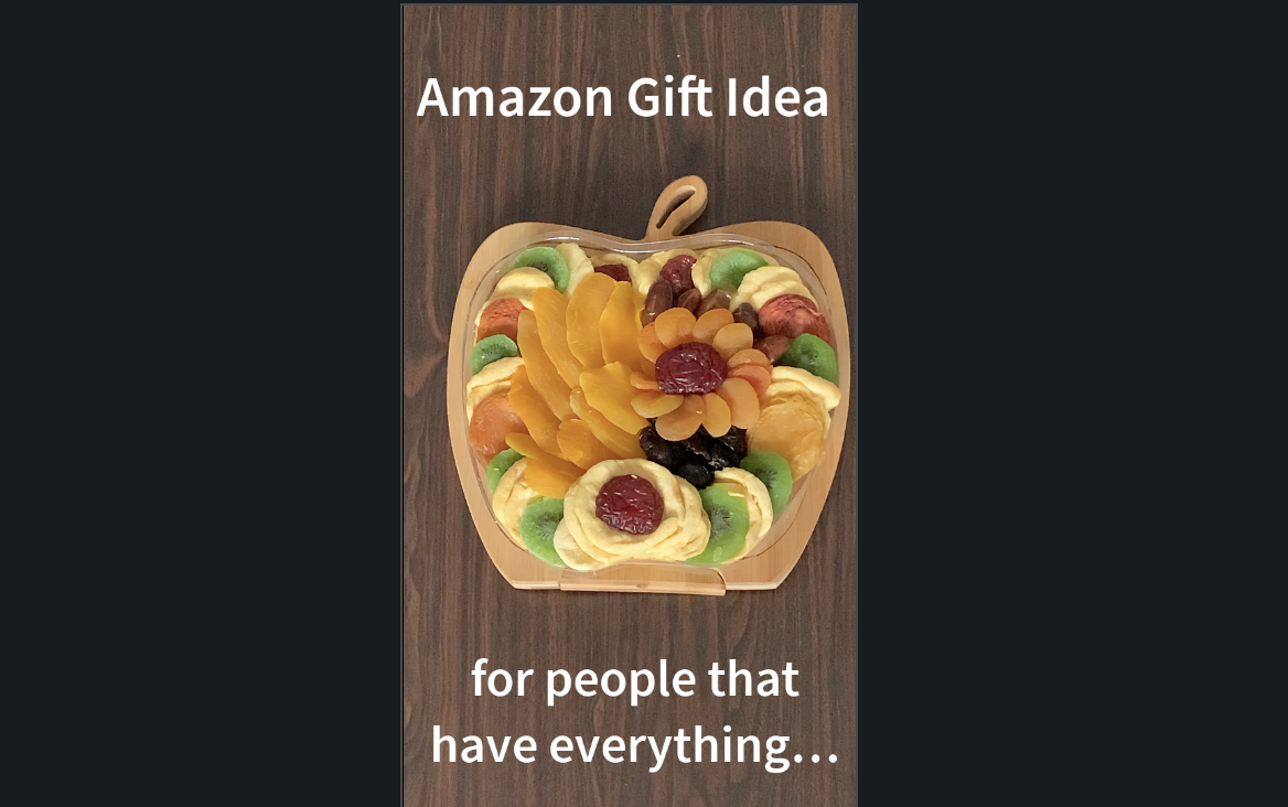 Watch Unique Gift 3 in 1 Dried Fruit Basket on Amazon Live