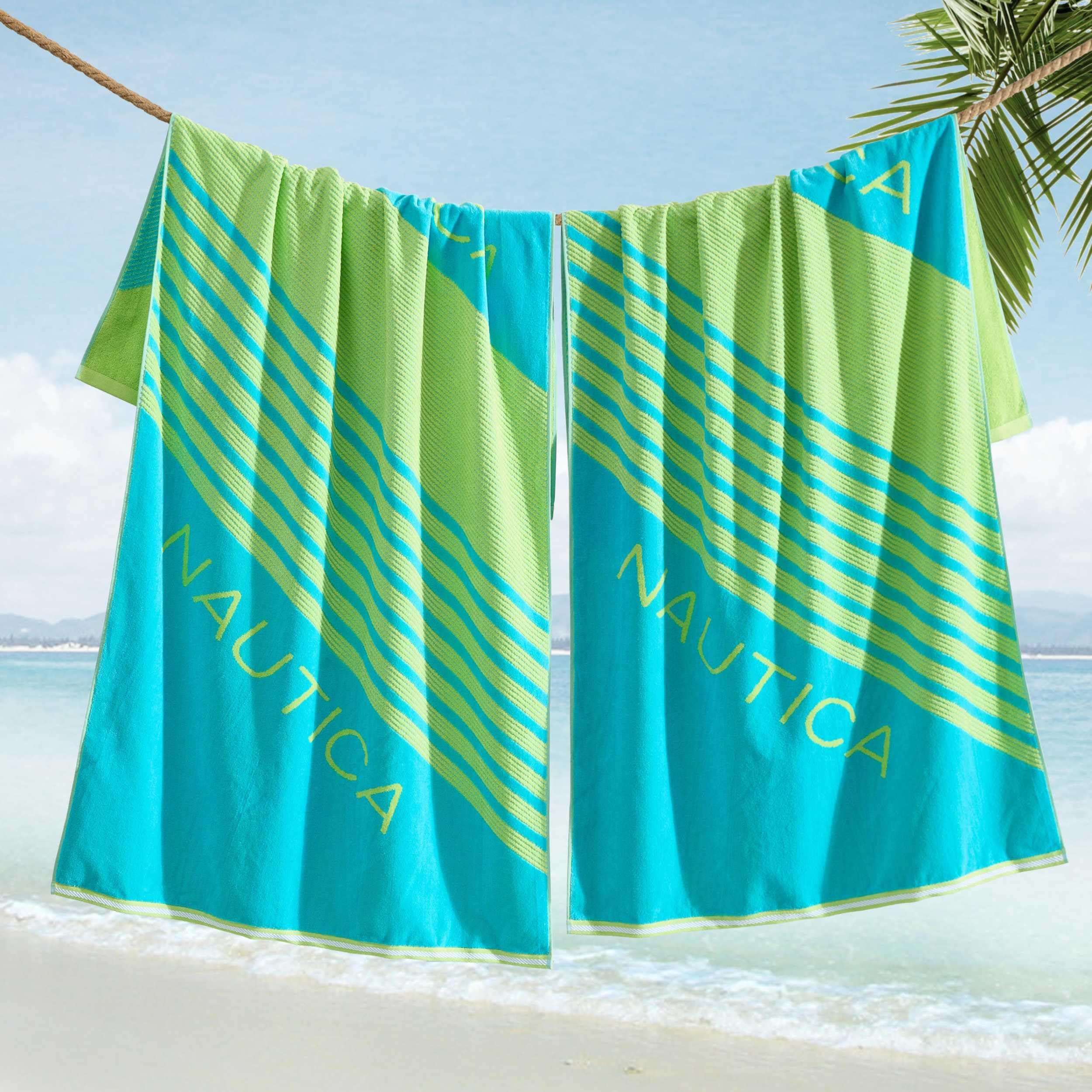 Amazon.com: Nautica - Beach Towels Oversized, 2 Pack Cotton Velour