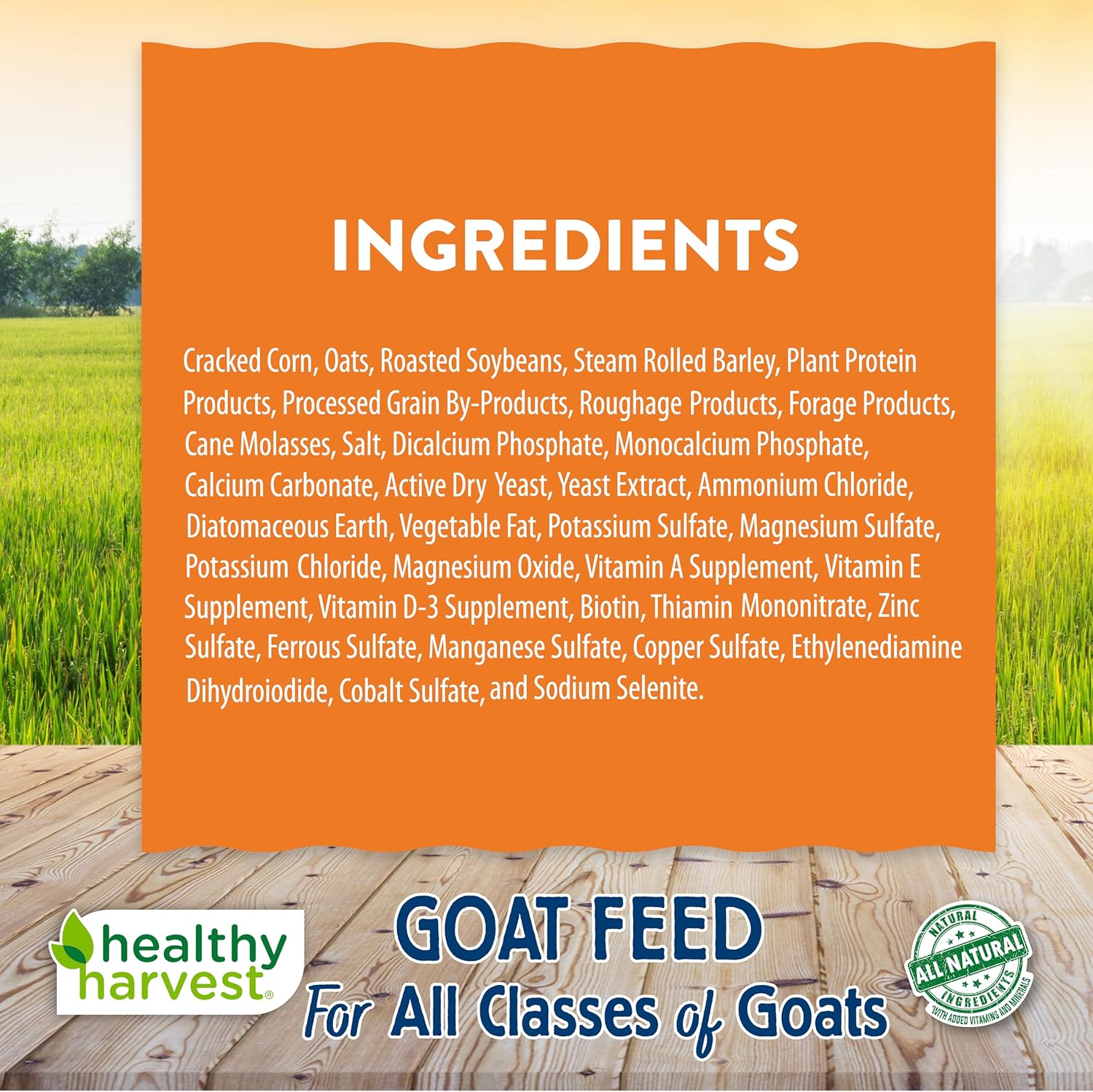 Healthy Harvest All Natural 16% Textured Goat Feed, 40 lb Bag