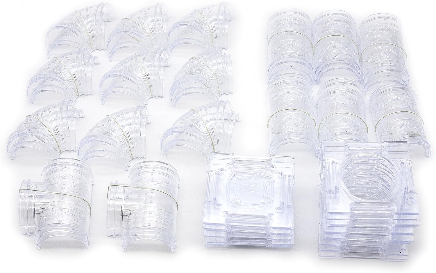 94 Pcs DIY Hamster Tunnel and Playground Module, Tube House Platform Excercise for Mouse Hamster and Other Small Animals