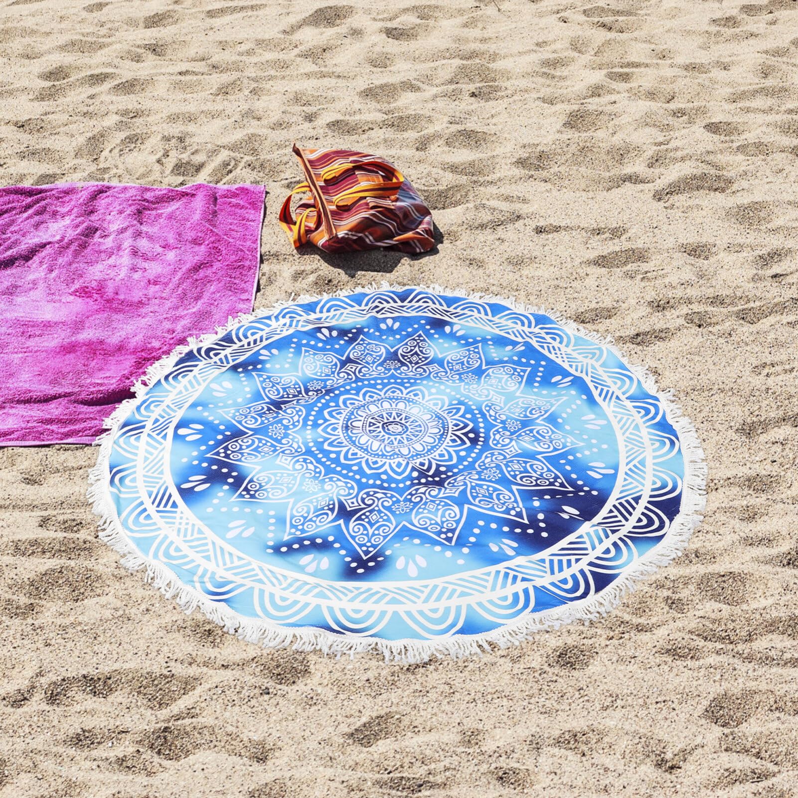 BESPORTBLE Serviette De Plage à Séchage Rapide Serviette De Plage Format Confortable pour Bain Et Piscine