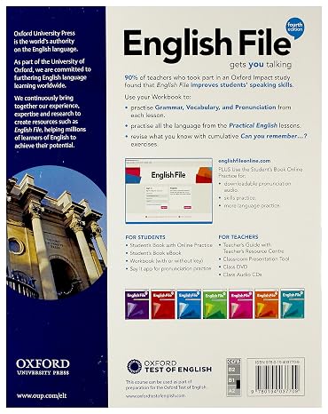 Oxford English File Pre Intermediate Workbook Without Key