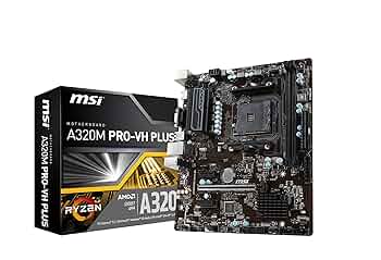 CPU MSI A320M PRO-VDH Ryzen3 1300x DDR4 8GB Amazon.com: MSI A320M PRO-VH ProSeries Motherboard (AMD AM4