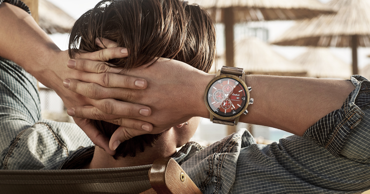 Amazon.com: Emibele Wooden Watch for Men, Date Display Chronograph
