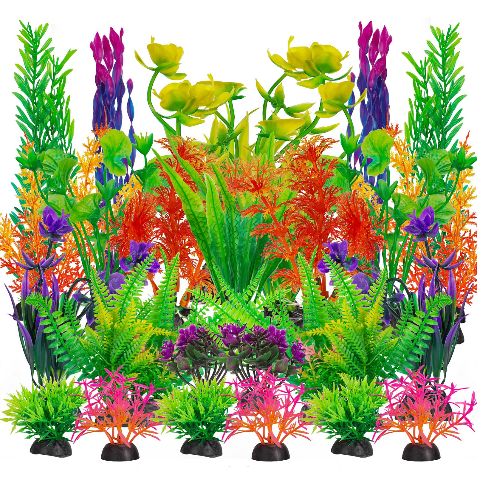 Plantes artificielles pour aquarium colorées : embellissez votre salon