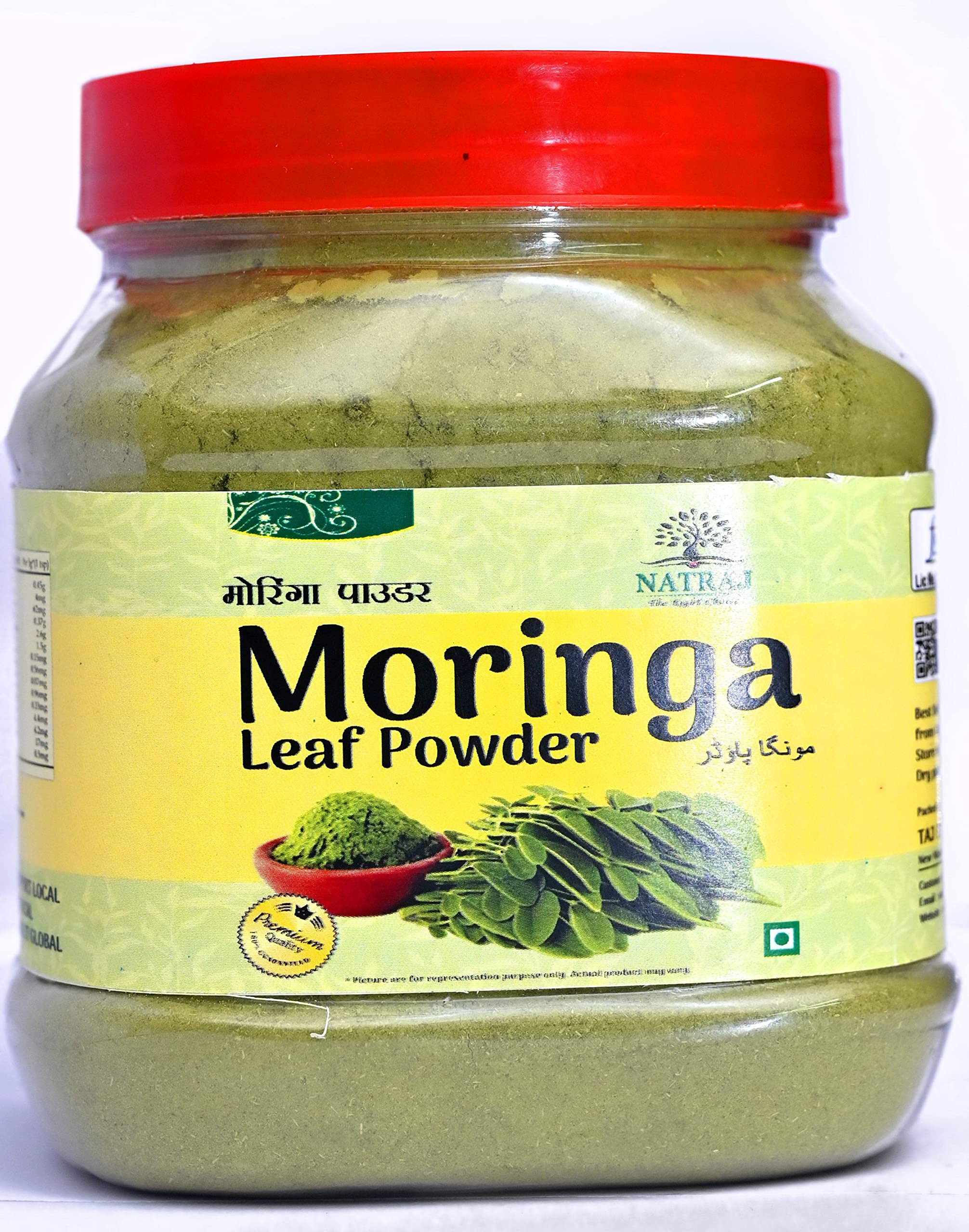 Natraj The Right Choice Moringa Leaf Powder- Supercharge Health with Antioxidants, Nutrients Pack of 1-250gms